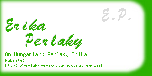 erika perlaky business card